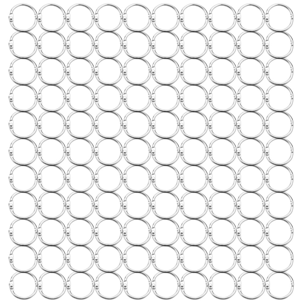 100PZ 25Mm Loose Leaf Binder Rings Portachiavi Anelli Book Binder Rings Per Scrapbook / Album /-image