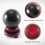 80MM Natural Black Sphere Large Crystal  Healing Stone with Base 4