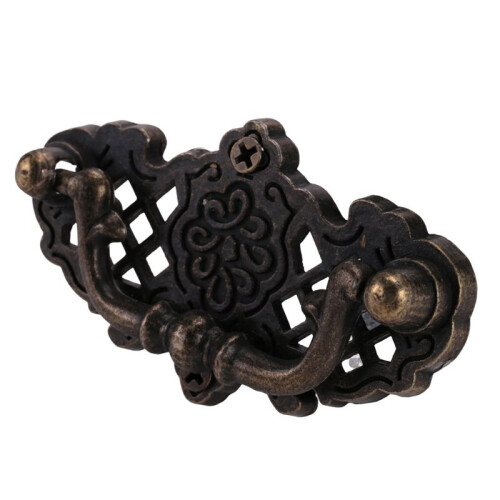 10-Pack Vintage KöKsskåP DragmöBel Drop Pull LåDhandtag SovrumsskåP Knoppar  Brons 2