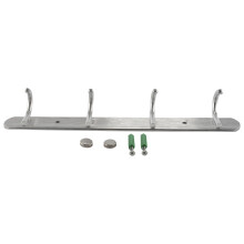 Colgador 4 Ganchos Aleacion de Aluminio Instalado en Pared para Abrigo Ropa Toalla Sombrero