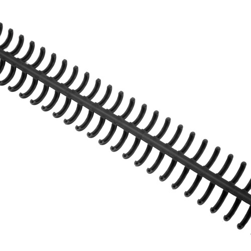 10PCS 34-Hole Black Plastic Binding Spines, 12mm Diameter 1