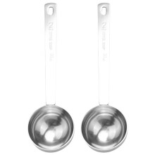 Cucchiaino da Caffè nel Acciaio Inossidabile, 2 Cucchiai da Cucchiaio Cucchiaino da Caffè, 30 Ml Cucchiai un Manico Lungo nel Metallo Cucchiai da