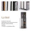2PCS Transparent Acrylic Bookends L-Shaped Bookshelf 4