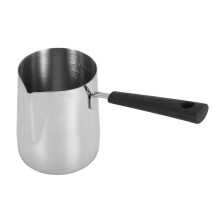 600 Ml Turkisk Kaffekanna i Rostfritt StåL MjöLk- och KaffeväRmare ChokladsmöR SmäLtdegel med VäRmebestäNdigt Handtag
