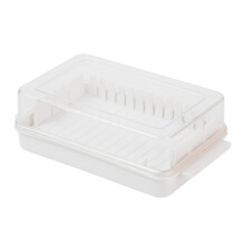 Butter Schneiden Aufbewahrungsbox Butterdose Cutter mit Deckel Transparent KäSehobel Tablett BehäLter Haushalt KüChenwerkzeug 1