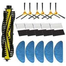 Vervangende Onderdelen Zijborstelfilter Moprolborstel voor Mamibot Exvac660 Robotstofzuiger Vervangingsset voor Accessoires