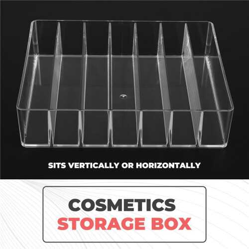 Makeup Organizer, Compact Makeup Palette Organize, 7 Sections Cosmetics Storage Box for Bathroom Countertops, Vanities 2