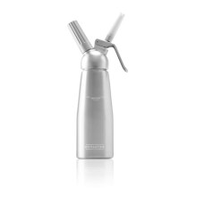 Professional Aluminum Whipped Cream Dispenser 1 Pint with 3 Decorating Tips for Desserts and Toppings