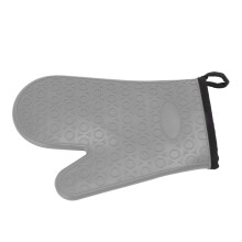 Silikon-Backhandschuh Lebensmittelecht hitzebeständig wasserdicht Küchenschutzhandschuh Grau