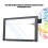 Conversor digital profissional para console Nintendo Switch, compatível com Nintendo Switch, lente de vidro touchscreen frontal externa com 8