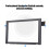 Conversor digital profissional para console Nintendo Switch, compatível com Nintendo Switch, lente de vidro touchscreen frontal externa com 5