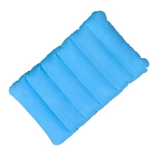 Inflatable Seat Portable Sleeping Mat For Hiking Ergonomic Back Support Seat For Car And Airplane Azure