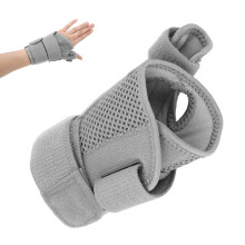 Verstellbarer grauer Handgelenkschoner zur Linderung bei Arthritis und Karpaltunnelsyndrom, 17,5x15cm