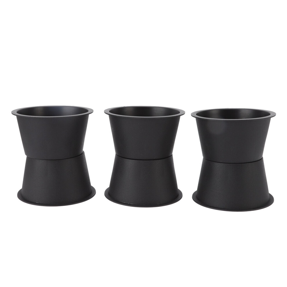 Boost Storage And Height With 6Pcs 2.8In Black Furniture Risers 4921374900399
