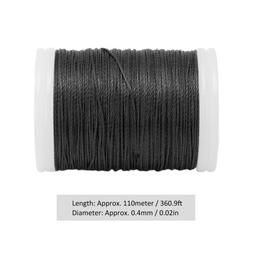 Archery Serving Thread 110m Black for Bowstring & Peep Sight Maintenance 1