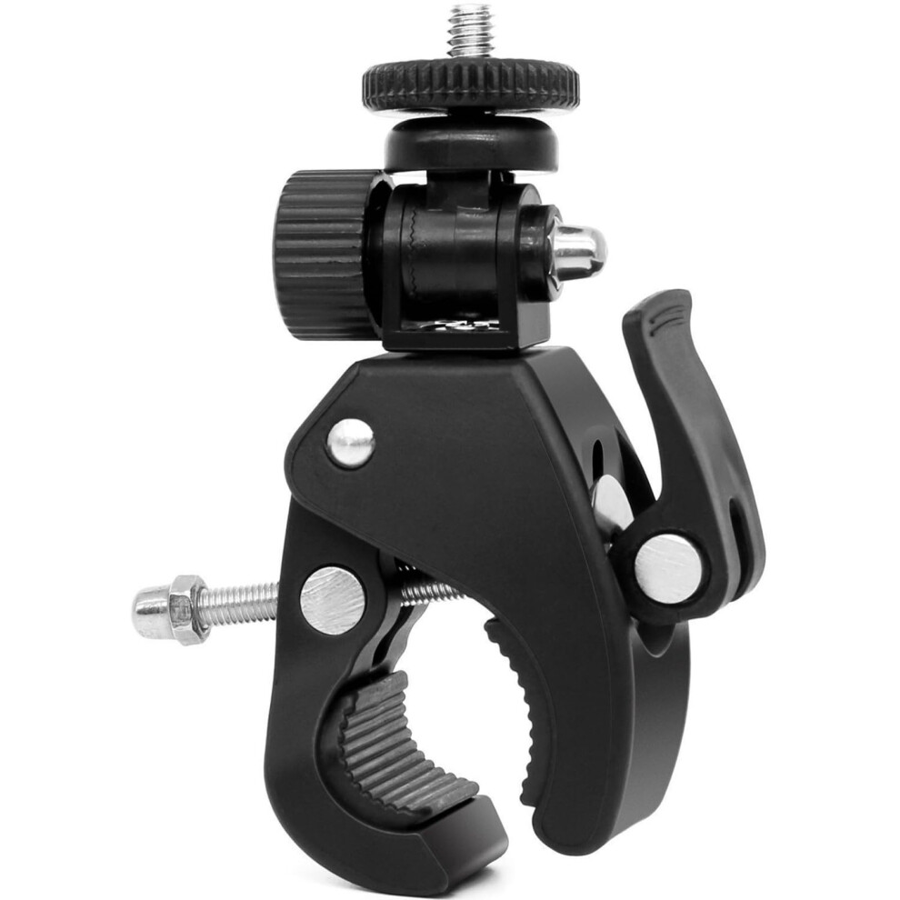 Adjustable Motorcycle Handlebar Clamps Bike Mount Clip For Sports Cameras Navigation Universal Bracket 9382693053077