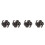 Durable Rubber Bow String Silencer for Archery Noise Reduction 4Pcs 4