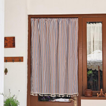 French Door Window Curtains Boho Tassels 140W X 200L Cm Coffee Light Filtering Farmhouse Curtain For Front Doors