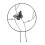 2PCS Iron Flower Plant Support Stand Climbing Frame Black, 30cm x 40.5cm 3