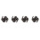 Durable Rubber Bow String Silencer for Archery Noise Reduction 4Pcs 2