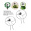 2PCS Iron Flower Plant Support Stand Climbing Frame Black, 30cm x 40.5cm 10