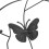 2PCS Iron Flower Plant Support Stand Climbing Frame Black, 30cm x 40.5cm 5