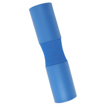 Blauer verdickter Schaumstoff-Squat-Pad mit 2 Gurten für Nacken & Schultern