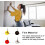 ABS Wall Clock Mechanism DIY Replacement Anti Rust Battery Powered Adjustable Analog Detachable Clocks Silver Large 4