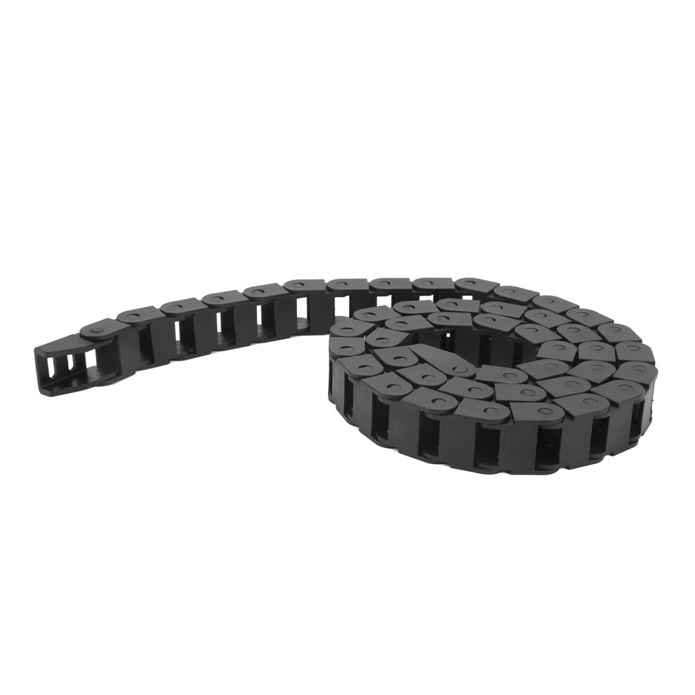 Cnc Machine Black Nylon 1M Cable Chain With End Connector For Wiring Drag Chain 4681374901801