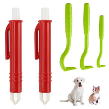 Tick Remover Kit for Dogs Cats and Humans, Stainless Steel 5Piece Pain Tick Removal Tool Set