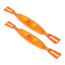 Bike Reflectors 1 Pair, Durable Bicycle Wheel Reflectors, Nighttime Visibility, Reflective Yield Symbol