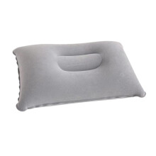 Inflatable Camping Pillow, Air Pillow, PVC Sleeping Pillow, Compressible Travel Pillow For Backpacking, Gray