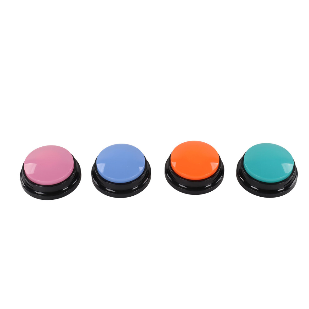 4Pcs Voice Recording Buttons For Pets, 30 Sec, Abs, Multi-Color 6941374904454