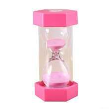 Unbreakable 5 Minute Sand Timer for Kids Hourglass with Hexagon Design for Study Games and Home