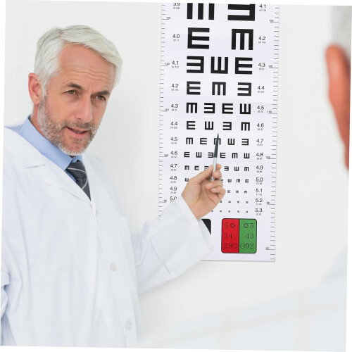 Eye Vision Chart Wall Mounted Visual Acuity Chart BreakResistant Plastic Professional Visual Testing For Home Clinic 1