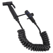 Full Pressure Stainless Steel Handheld Toilet Sprayer, Black, 3m Hose