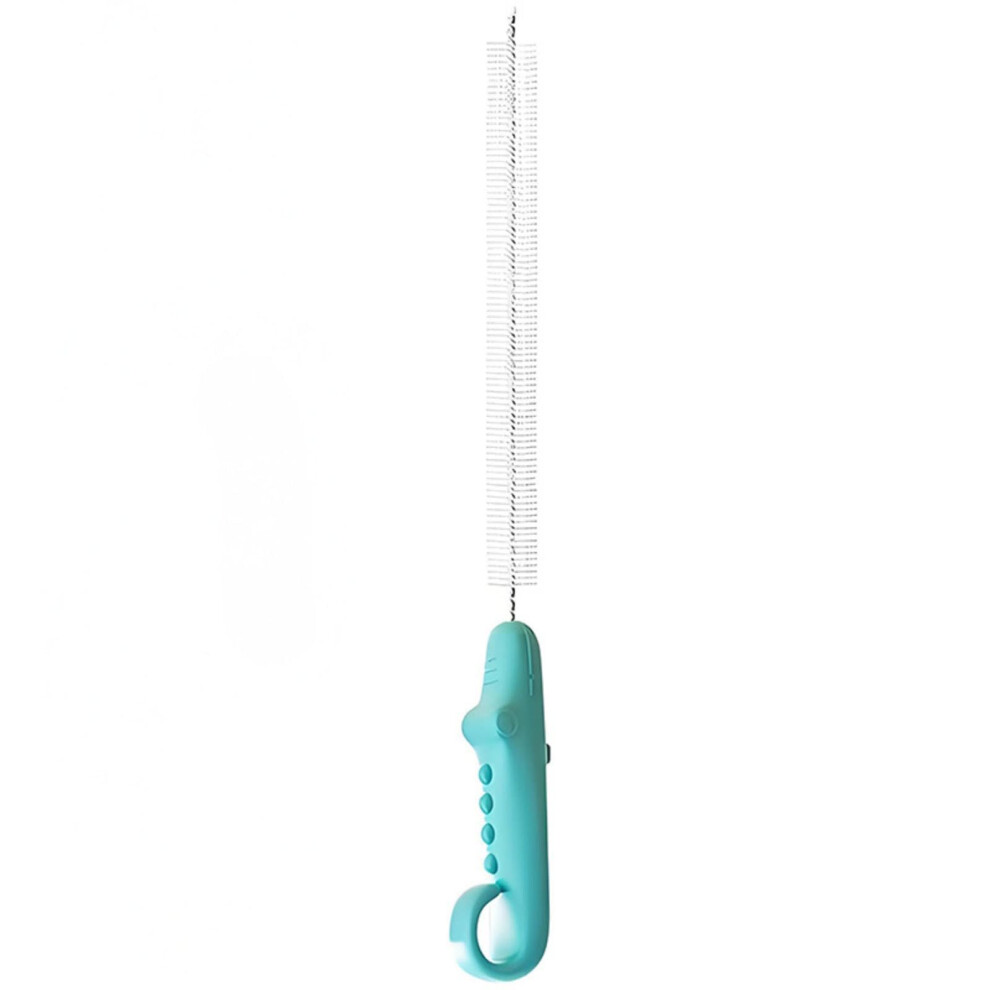 Silicone Bottle Brush Set 6In1 Bottle Drying Rack Cleaning Tool, Pacifier And Straw Cleaner, 21.0X2.0x2.0 Cm Blue