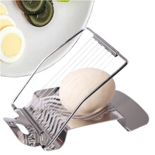 Stainless Steel Egg Slicer for HardBoiled Eggs, Strawberries and Mushrooms, RustResistant, Dishwasher Safe