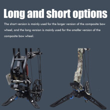 Portable Foldable Rubber Bow Stand for Compound, Recurve & Crossbows