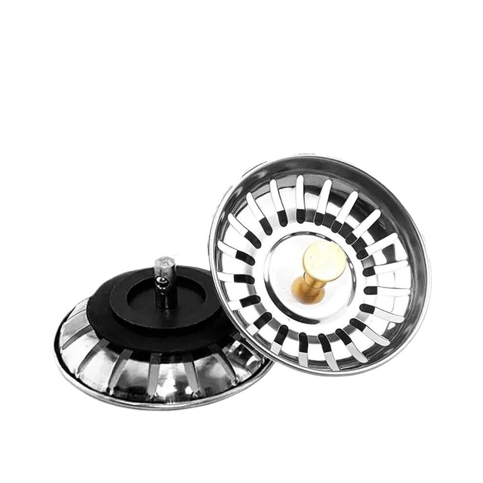 Kitchen Sink Strainer With Anticlogging Design, Durable Universal Sink Drain Stopper Yellow 1Pc 9199774921992