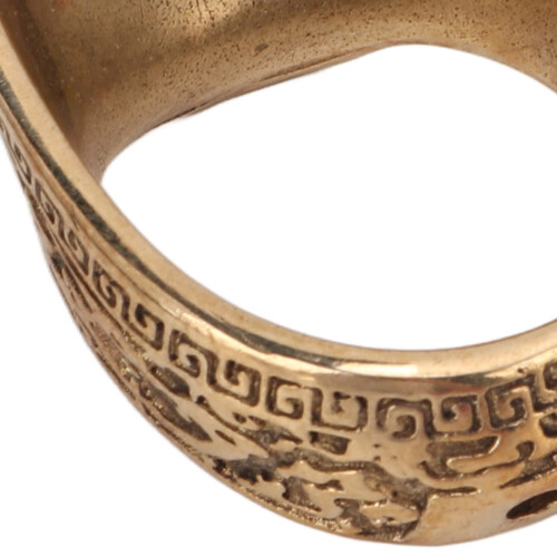 Universal Brass Archery Thumb Ring 22mm Shooting Finger Protector with Rope 1