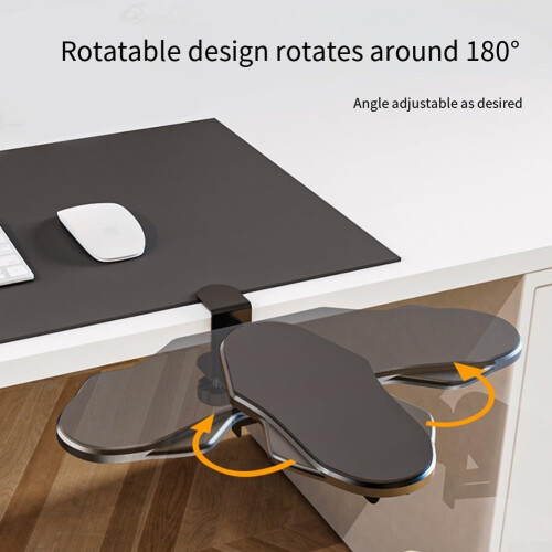 Desktop Folding Swivel Elbow Support Bracket Padded Forearm Rest Punch Installation Ergonomic Arm Positioning 2