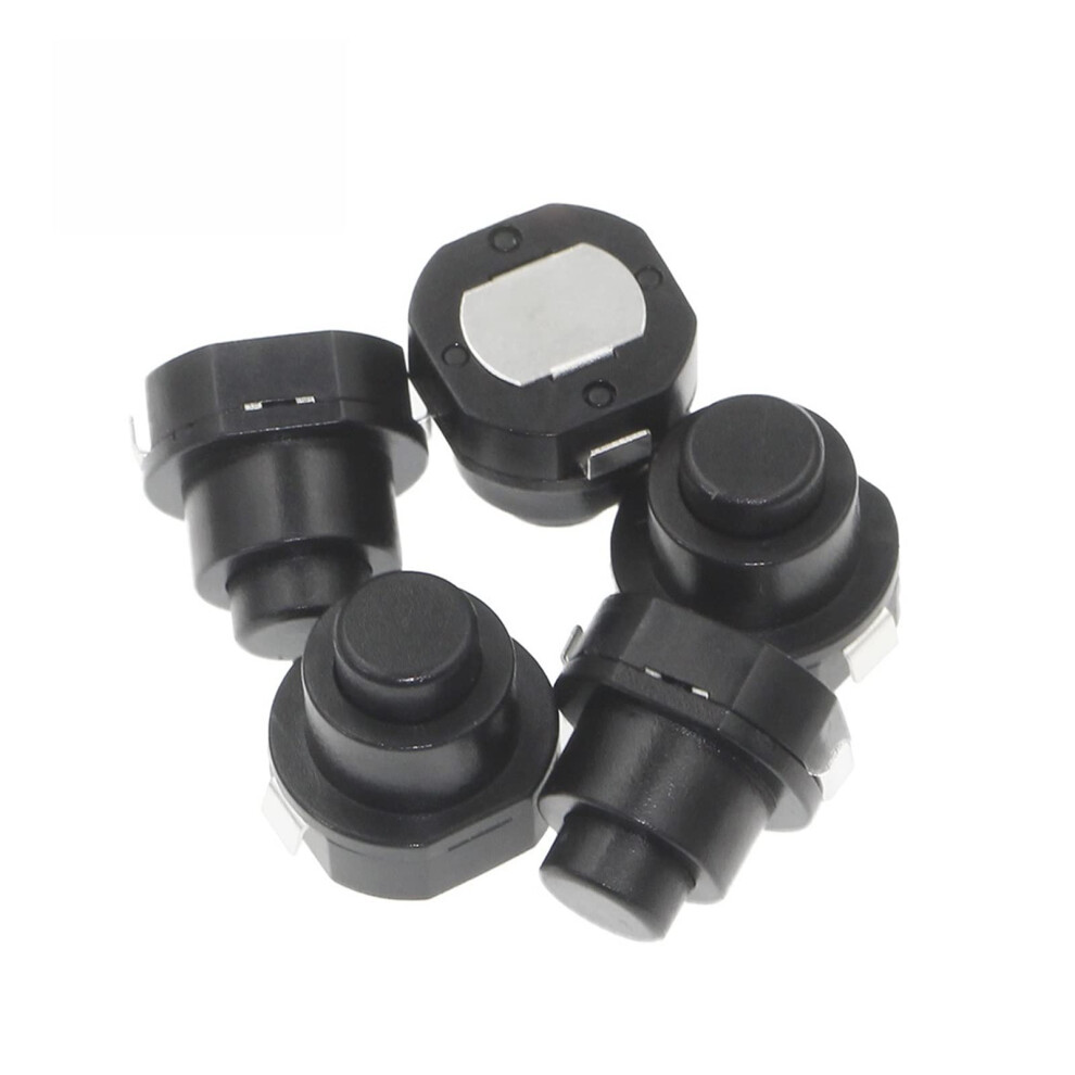 Microswitch Waterproof Selflocking Push Button Switch 100Pcs Small Circular On Off For Flashlight 9053599209492