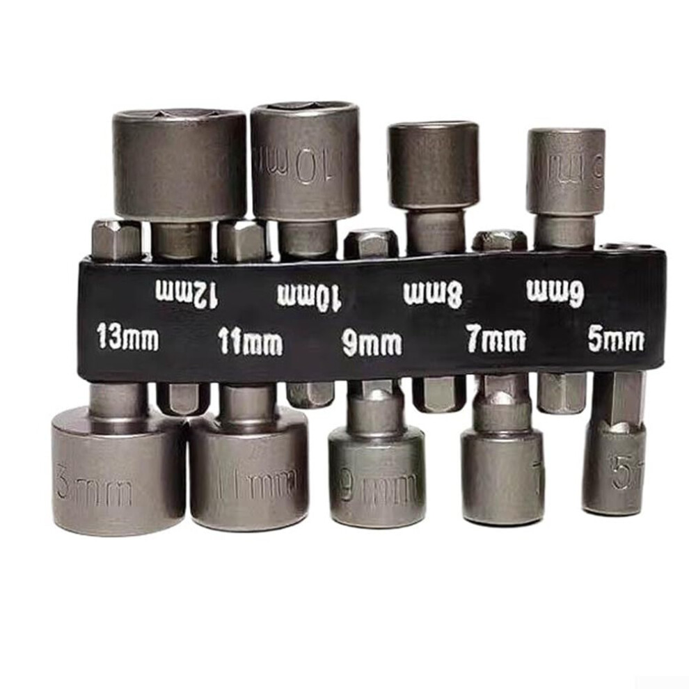 1/4 Inch Hex Shank Socket Bit Set 9Piece Chrome Vanadium Steel Inner Hex Wrench For Drills And Drivers 9382693164001