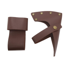 Axe Sheath PU Leather Waterproof Hatchet Cover with Safe Blade Protection for Camping Outdoor