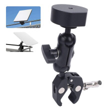 Mini Mount Clamp Mount Kit Satellite Clamp Bracket Adapter Set Aluminum Alloy Pipe Clamp Adjustable Bracket Kit Black