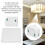 Wireless Light Switch Receiver Kit, 433MHz, Self Powered, White 4