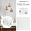 Wireless Light Switch Receiver Kit, 433MHz, Self Powered, White 2