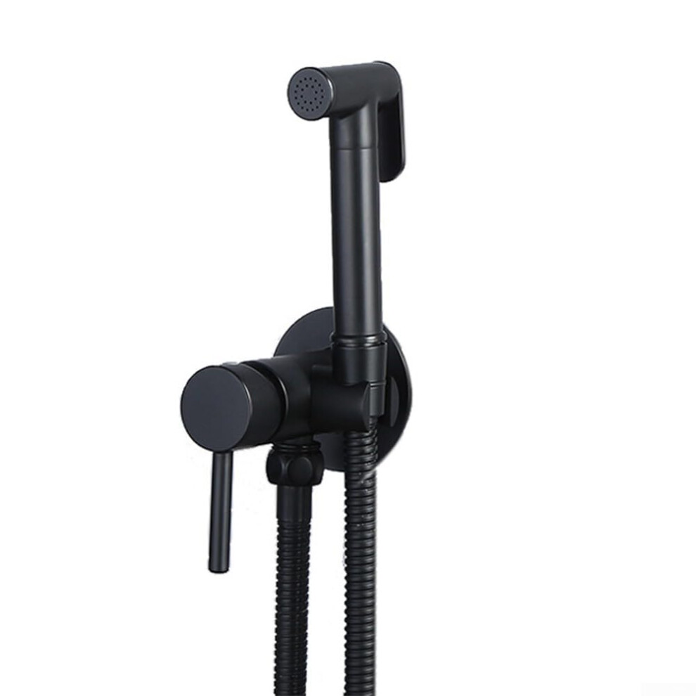 Handheld Bidet Sprayer Set Zinc Alloy Adjustable Pressure Multifunction Toilet Sprayer Kit For Hygiene Black 9347817348859