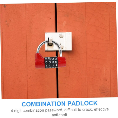Combination Padlock Lightweight Easy to Use Coded Lock for School Lockers Cabinets and Mailboxes Secure Your Valuables with Professional Design 1